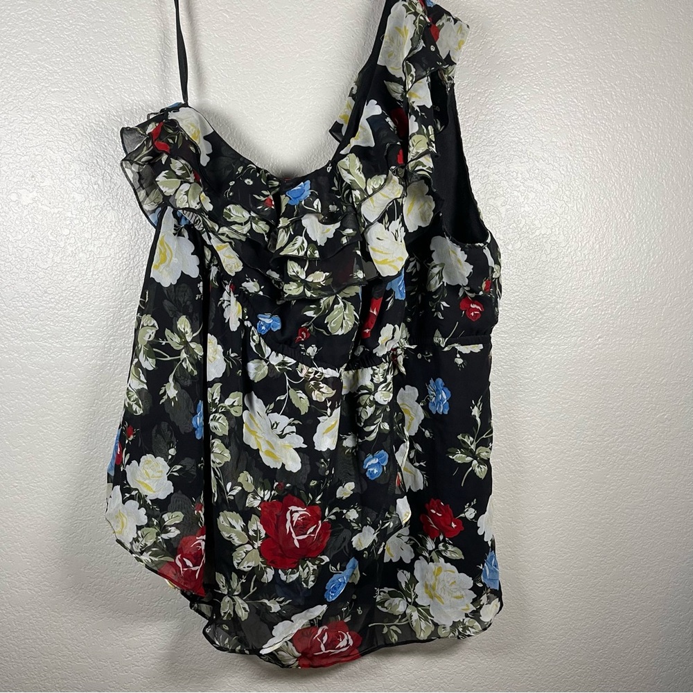 Torrid foral one shoulder blouse SZ 3